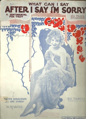 Picture of What Can I Say After I Say I'm Sorry, Walter Donaldson & Abe Lyman, sheet music