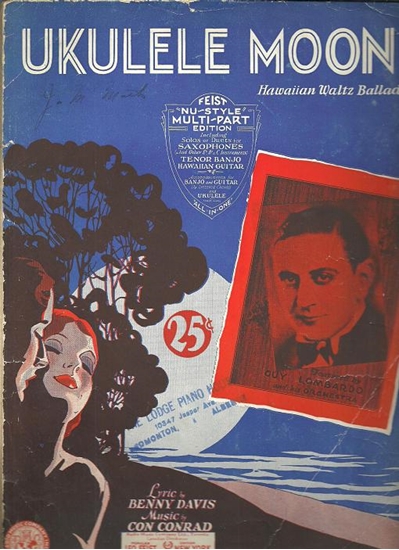Picture of Ukulele Moon, Benny Davis & Con Conrad, recorded by Guy Lombardo