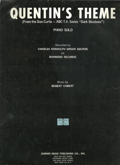 Picture of Quentin's Theme, from the ABC TV series "Dark Shadows", Robert Cobert, piano solo sheet music
