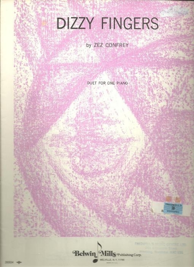 Picture of Dizzy Fingers, Zez Confrey, arranged for piano duet by Harold Potter, sheet music