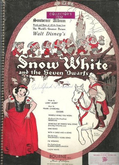 Picture of Snow White and the Seven Dwarfs, from the Walt Disney movie, piano/vocal