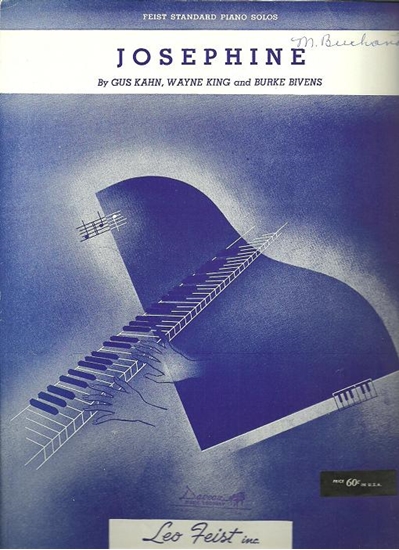 Picture of Josephine, Gus Kahn, Wayne King & Burke Bivens, arr. for piano solo by Hugo Frey