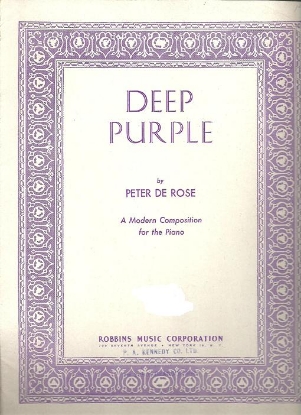 Picture of Deep Purple, Peter De Rose, arr. Domenico Savino, piano solo 
