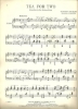 Picture of Tea for Two, Vincent Youmans, stylized by Cy Walter, piano solo sheet music