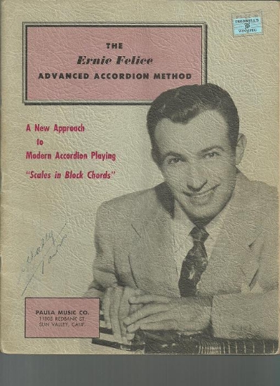 Picture of The Ernie Felice Advanced Accordion Method, sheet music folio
