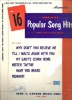 Picture of 16 Popular Song Hits, easy accordion solos, sheet music folio