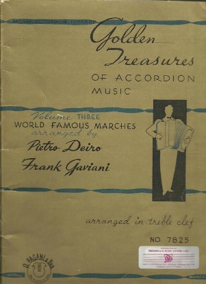 Picture of Golden Treasures of Accordion Music Volume 3, World Famous Marches, accordion solo folio
