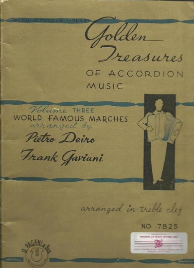 Picture of Golden Treasures of Accordion Music Volume 3, World Famous Marches, accordion solo folio