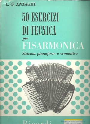 Picture of 50 Technical Exercises for Accordion, L. O. Anzaghi, sheet music folio