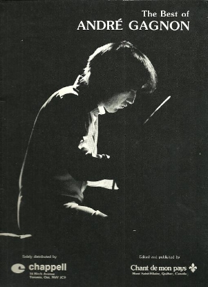 Picture of The Best of Andre Gagnon, piano solo collection, sheet music folio