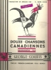 Picture of Douze Chansons Canadiennes, George Coutts, French sheet music songbook