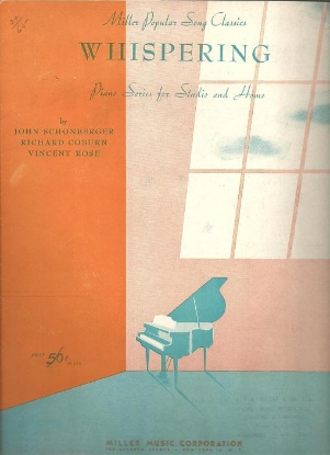 Picture of Whispering, John Schonberger/ Richard Coburn/ Vincent Rose, arr. Domenico Savino for piano solo, sheet music