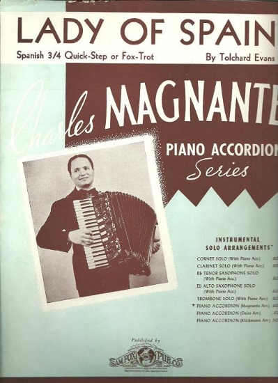 Picture of Lady of Spain, Tolchard Evans, arr. Charles Magnante, accordion solo sheet music