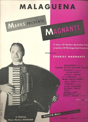 Picture of Malaguena, Ernesto Lecuona, arr. Charles Magnante, accordion solo sheet music