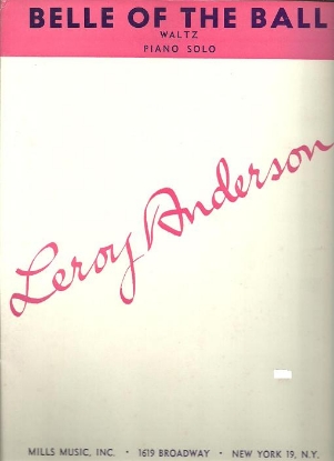 Picture of Belle of the Ball, Leroy Anderson, piano solo sheet music