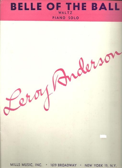 Picture of Belle of the Ball, Leroy Anderson, piano solo sheet music