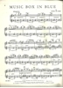 Picture of Music Box in Blue, Peter De Rose, piano solo 