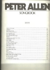 Picture of Peter Allen Songbook, sheet music songbook