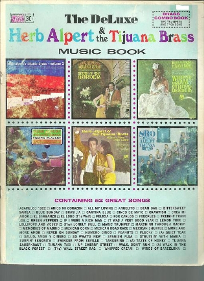 Picture of The Deluxe Herb Alpert & the Tijuana Brass Music Book 3C, Brass Combo Book, two Trumpets & Trombone, sheet music folio