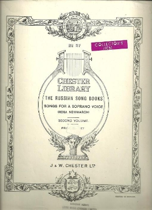 Picture of Russian Song Books Second Volume, soprano voice 