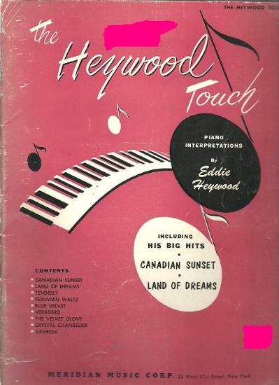Picture of Eddie Heywood, The Heywood Touch, piano solo folio