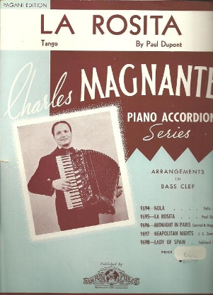 Picture of La Rosita (Tango), Paul Dupont, arr. Charles Magnante, accordion solo sheet music