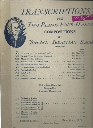 Picture of Sicilienne, J. S. Bach, arr. Guy Maier