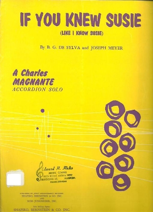 Picture of If You Knew Susie, B. G. De Sylva & J. Meyer, arr. Charles Magnante, accordion solo sheet music