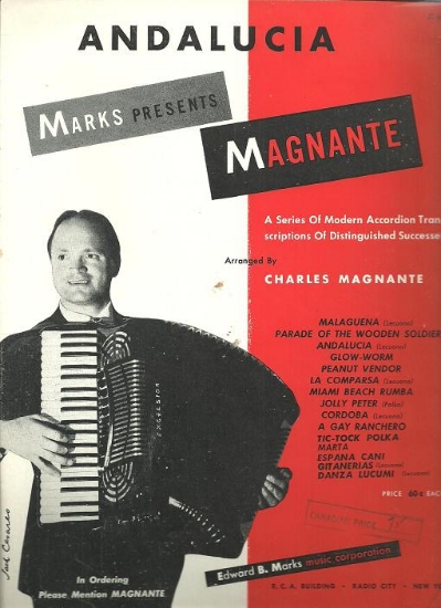 Picture of Andalucia, Ernesto Lecuona, arr. Charles Magnante, accordion solo sheet music