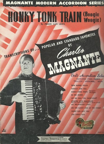 Picture of Honky Tonk Train, Meade Lux Lewis, arr. Charles Magnante, accordion solo sheet music