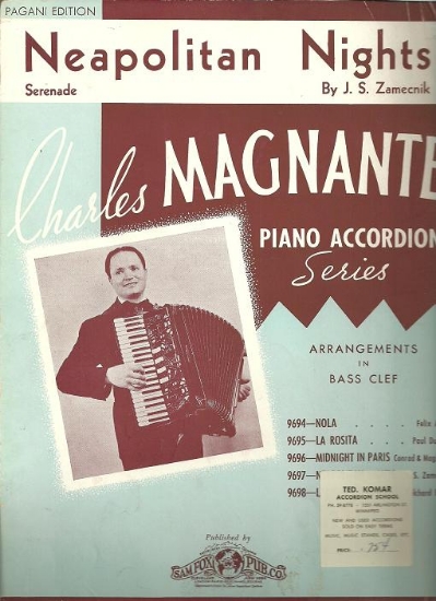 Picture of Neapolitan Nights, J. S. Zamecnik, arr. Charles Magnante, aaccordion solo sheet music