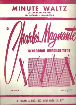 Picture of Minute Waltz Op. 64 No. 1, F. Chopin, arr. Charles Magnante, accordion solo sheet music