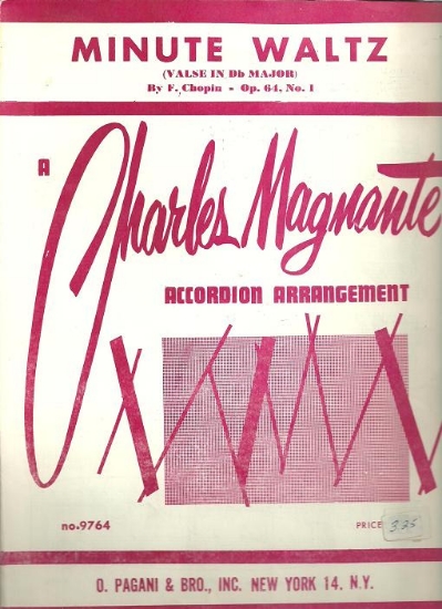 Picture of Minute Waltz Op. 64 No. 1, F. Chopin, arr. Charles Magnante, accordion solo sheet music
