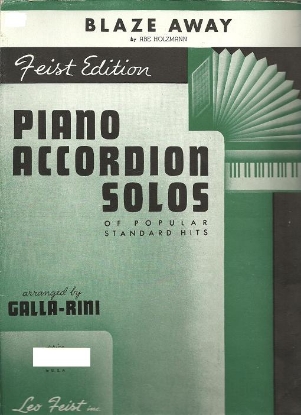 Picture of Blaze Away, Abe Holzmann, arr. Galla-Rini, accordion solo sheet music