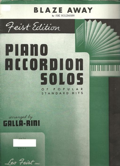 Picture of Blaze Away, Abe Holzmann, arr. Galla-Rini, accordion solo sheet music