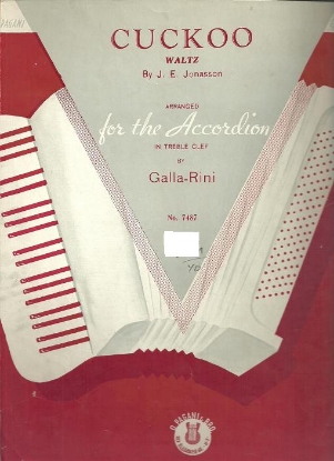 Picture of Cuckoo Waltz, J. E. Jonasson, arr. Galla-Rini, accordion solo sheet music