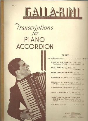 Picture of Csardas, V. Monti, arr. Galla-Rini, accordion solo sheet music