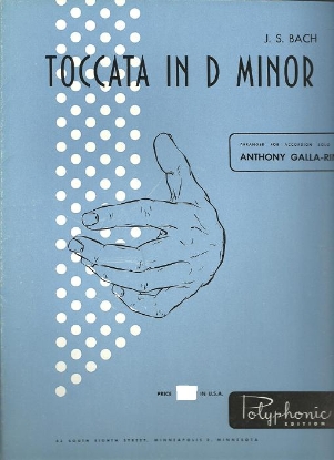 Picture of Toccata in d minor, J. S. Bach, arr. A. Galla-Rini, accordion solo sheet music