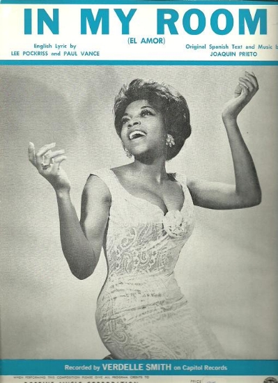 Picture of In My Room (El Amor), Joaquin Prieto, English lyrics by Paul Vance & Lee Pockriss, recorded by Verdelle Smith, sheet music