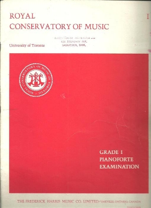 Picture of 1966, Royal Conservatory of Music, Grade 1 Piano Exam Book, 1966 Edition, University of Toronto, sheet music folio