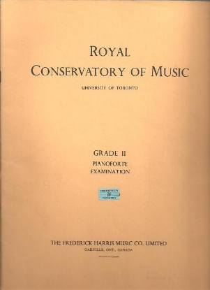 Picture of 1966, Royal Conservatory of Music, Grade 2 Piano Exam Book, 1966 Edition, University of Toronto, sheet music folio, snake-coil bound, out of print, collectible, rare