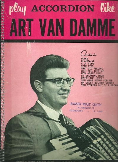 Picture of Play Accordion Like Art Van Damme, sheet music folio