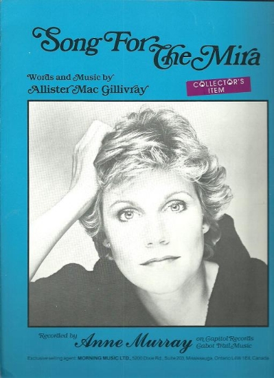 Picture of Song for the Mira, Allister MacGillivray, sung by Anne Murray, sheet music