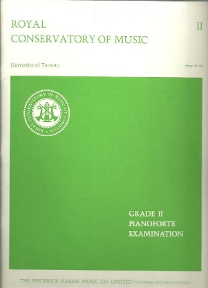 Picture of 1970, Royal Conservatory of Music, Grade 2 Piano Exam Book, 1970 Edition, University of Toronto, sheet music folio