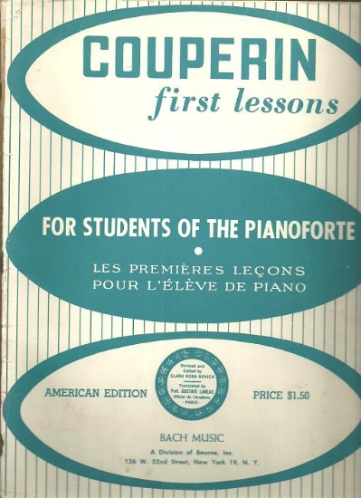 Picture of Couperin First Lessons in Piano, Clara Kora Novich, piano instruction, sheet music folio