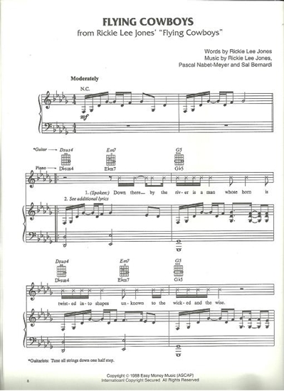 Picture of Flying Cowboys, Pascal Nabet-Meyer & Sal Bernardi, recorded by Ricki Lee Jones