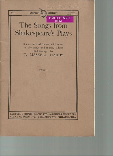 Picture of The Songs from Shakespeare's Plays Volumes 1 & 2, ed. T. Maskell Hardy