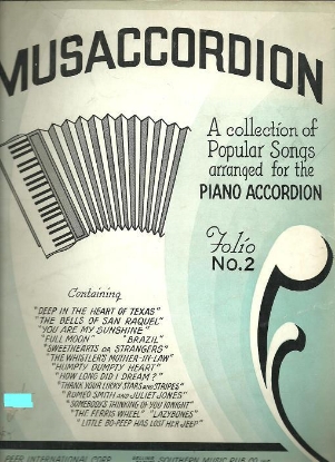 Picture of Musaccordion Folio No. 2, arr. Joe Pafumy, accordion solo