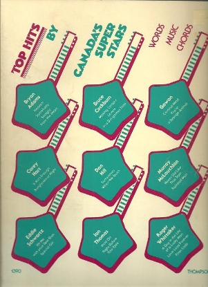 Picture of Top Hits by Canada's Super Stars, sheet music songbook