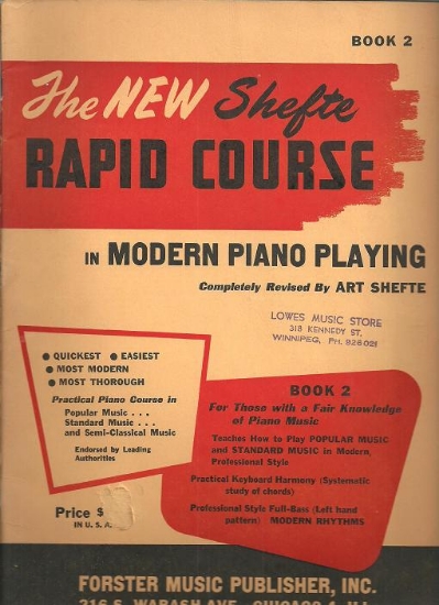 Picture of The New Shefte Rapid Course in Modern Piano Playing Book 2, Art Shefte, piano solo, sheet music folio